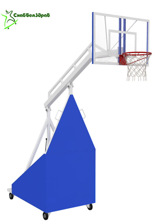 Стойка баскетбольная мобильная с выносом щита 2,25 м