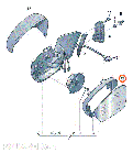 Вкладыш зеркала левый VW Polo Sedan 2015-2018г без обогрева Оригинал VAG, фото 4