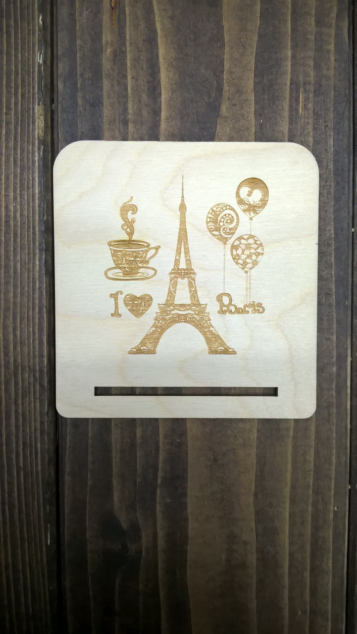 Подставка для телефона "Я люблю Париж"