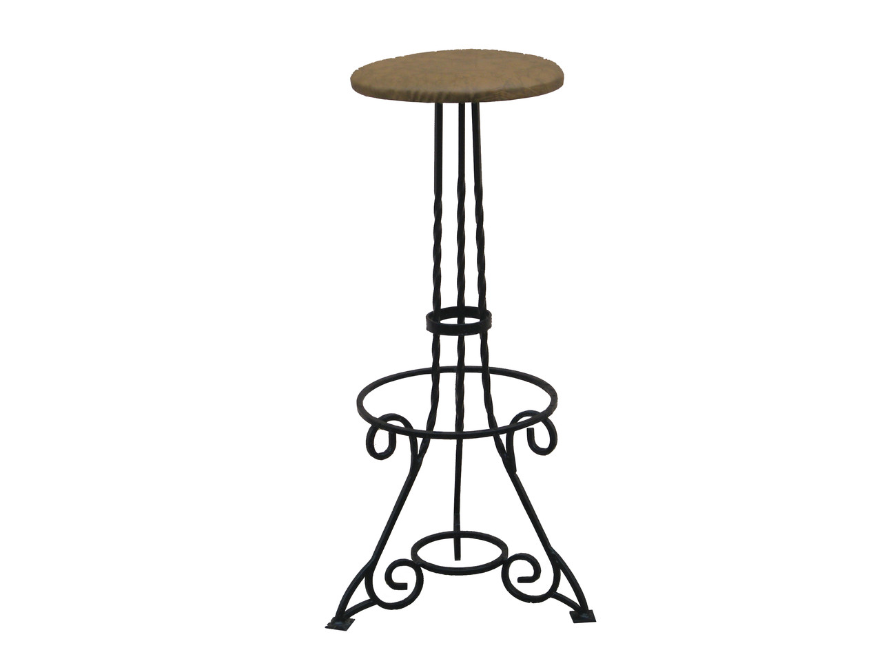 Банкетка барная с художественной ковкой №1