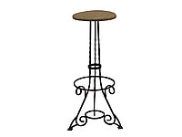 Банкетка барная с художественной ковкой №1