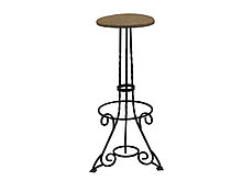 Банкетка барная с художественной ковкой №1