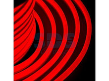 (20V от 50м) Гибкий Неон LED - красный,  оболочка красная,  бухта 50м