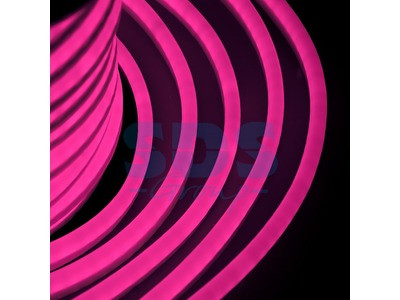 (20V от 50м) Гибкий Неон LED - розовый, оболочка розовая, бухта 50м - фото 1 - id-p105597868