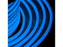 Гибкий Неон LED - синий,  оболочка синяя,  бухта 50м