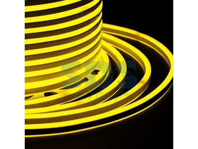 Гибкий Неон LED SMD, компактный 7х12мм, двухсторонний, жёлтый, 120 LED/м, бухта 100м - фото 1 - id-p105597877