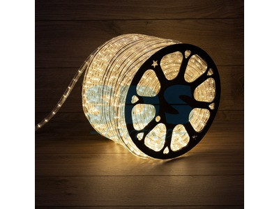 Дюралайт LED, постоянное свечение (2W) - ТЕПЛЫЙ БЕЛЫЙ, 36 LED/м, бухта 100м - фото 1 - id-p105597951