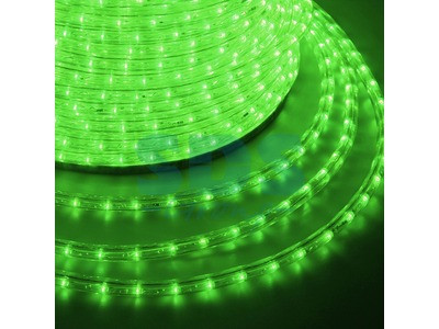 Дюралайт LED, свечение с динамикой (3W) - зеленый, 24 LED/м, бухта 100м - фото 1 - id-p105597960