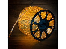 Дюралайт LED,  эффект мерцания (2W) - желтый,  36 LED/м,  бухта 100м