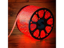 Дюралайт LED,  эффект мерцания (2W) - красный,  36 LED/м бухта 100м