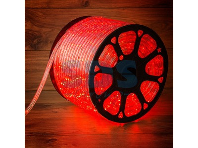 Дюралайт LED, эффект мерцания (2W) - красный, 36 LED/м бухта 100м - фото 1 - id-p105597981