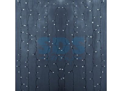 Гирлянда "Светодиодный Дождь" 2х6м, постоянное свечение, прозрачный провод, 230 В, диоды БЕЛЫЕ, 1140 LED - фото 1 - id-p105598227