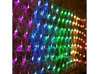 Гирлянда "Сеть" 3х0,5м, прозрачный ПВХ, 140 LED Мультиколор (10 цветов)