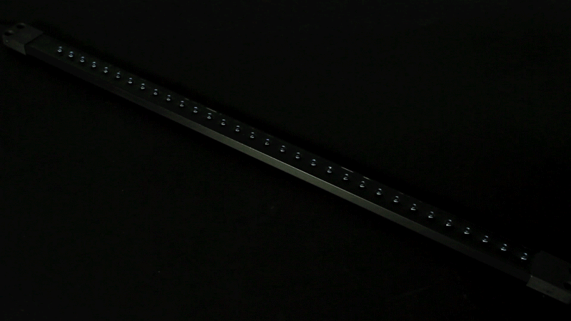 Сосулька светодиодная 50 см, 9,5V, двухсторонняя, 32х2 светодиодов, пластиковый корпус черного цвета, - фото 2 - id-p105598359