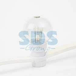 Гирлянда LED Galaxy Bulb String 10м, белый КАУЧУК, 30 ламп*6 LED ЗЕЛЕНЫЕ, влагостойкая IP65 - фото 7 - id-p105598380
