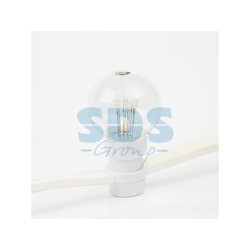 Гирлянда LED Galaxy Bulb String 10м, белый КАУЧУК, 30 ламп*6 LED СИНИЕ, влагостойкая IP65 - фото 7 - id-p105598383