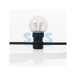 Гирлянда LED Galaxy Bulb String 10м, черный КАУЧУК, 30 ламп*6 LED КРАСНЫЕ, влагостойкая IP65 - фото 7 - id-p105598388