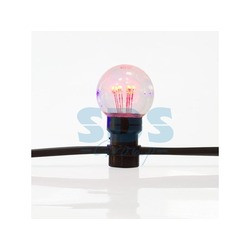 Гирлянда LED Galaxy Bulb String 10м, черный КАУЧУК, 30 ламп*6 LED МУЛЬТИ, влагостойкая IP65 - фото 5 - id-p105598389