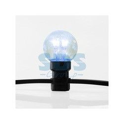 Гирлянда LED Galaxy Bulb String 10м, черный КАУЧУК, 30 ламп*6 LED СИНИЕ, влагостойкая IP65 - фото 5 - id-p105598390