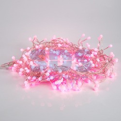 Гирлянда "Мишура LED" 3 м прозрачный ПВХ, 288 диодов, цвет розовый - фото 8 - id-p105598498