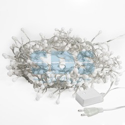 Гирлянда "Мишура LED" 6 м прозрачный ПВХ, 576 диодов, цвет белый - фото 9 - id-p105598501