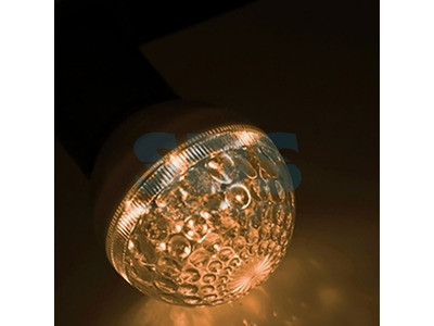 Лампа шар e27 10 LED Ø50мм ТЕПЛЫЙ БЕЛЫЙ 24В - фото 1 - id-p105598691