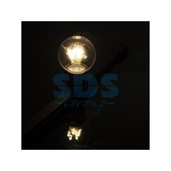 Лампа шар 6 LED вместе с патроном для белт-лайта, цвет: Тёплый белый, Ø45мм, прозрачная колба - фото 3 - id-p105598715