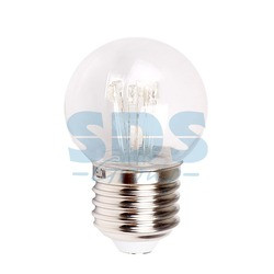 Лампа шар e27 6 LED Ø45мм - белая, прозрачная колба, эффект лампы накаливания - фото 2 - id-p105598716