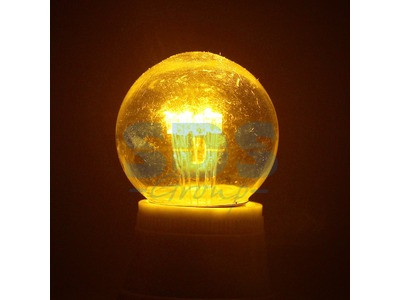 Лампа шар e27 6 LED Ø45мм - желтая, прозрачная колба, эффект лампы накаливания - фото 1 - id-p105598717