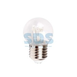 Лампа шар e27 6 LED Ø45мм - синяя, прозрачная колба, эффект лампы накаливания - фото 2 - id-p105598721