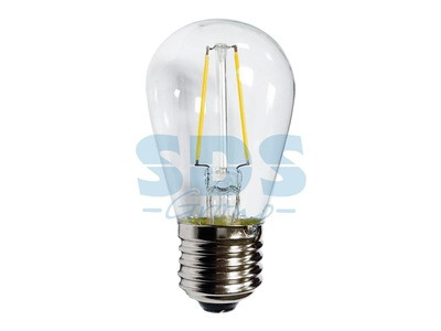 Ретро лампа Filament ST45 E27, 2W, 230В Теплая белая 3000K - фото 1 - id-p105598730