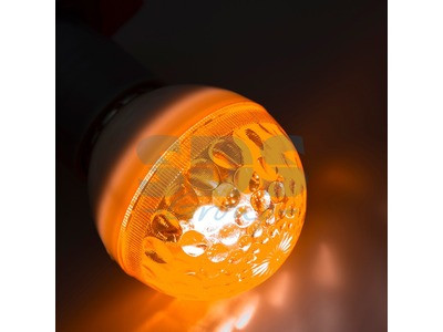 Лампа строб e27 Ø50мм оранжевая - фото 1 - id-p105598735