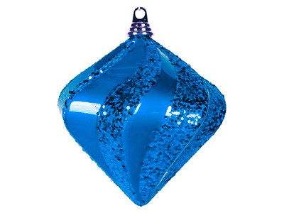 Елочная фигура "Алмаз", 20 см, цвет синий - фото 1 - id-p105598750