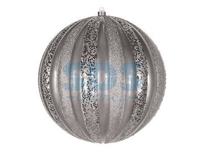 Елочная фигура "Арбуз", 25 см, цвет серебряный - фото 1 - id-p105598758