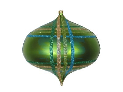 Елочная фигура "Волчок" 16 см, цвет зеленый мульти - фото 1 - id-p105598769