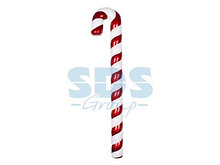 Елочная фигура "Карамельная палочка" 121 см,  цвет красный/белый