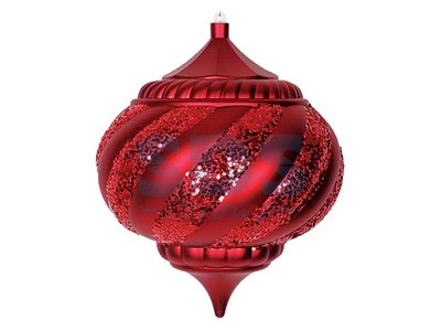 Елочная фигура "Лампа", 25 см, цвет красный - фото 1 - id-p105598783