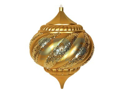 Елочная фигура "Лампа", 30 см, цвет золотой - фото 1 - id-p105598784