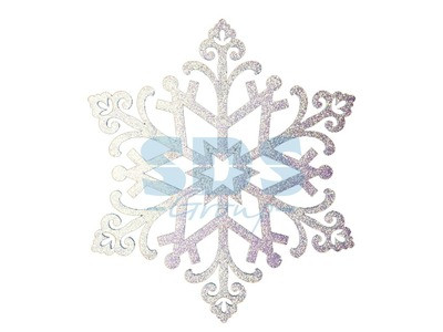 Елочная фигура "Снежинка "Снегурочка", 81 см, цвет белый - фото 1 - id-p105598790