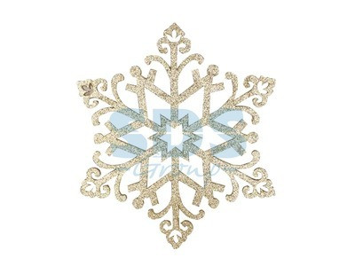 Елочная фигура "Снежинка "Снегурочка", 81 см, цвет золотой - фото 1 - id-p105598792