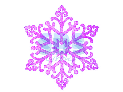 Елочная фигура "Снежинка "Снегурочка", 82 см, цвет фиолетовый - фото 1 - id-p105598794