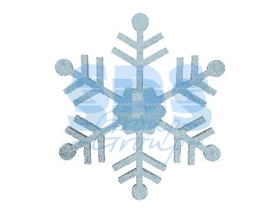 Елочная фигура "Снежинка классическая", 66 см, цвет серебряный - фото 1 - id-p105598801
