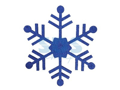 Елочная фигура "Снежинка классическая", 66 см, цвет синий - фото 1 - id-p105598802