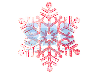Елочная фигура "Снежинка резная", 81 см, цвет красный - фото 1 - id-p105598812