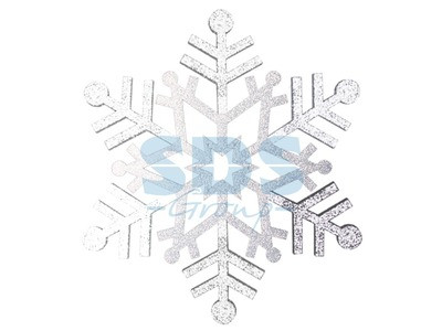 Елочная фигура "Снежинка резная", 81 см, цвет серебряный - фото 1 - id-p105598813