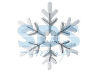 Елочная фигура "Снежинка сказочная" 40 см, цвет серебряный