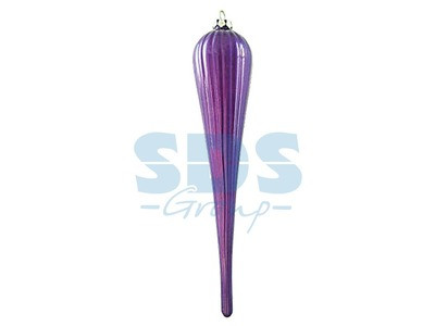 Елочная фигура "Тающая сосулька", 28 см, цвет фиолетовый - фото 1 - id-p105598825