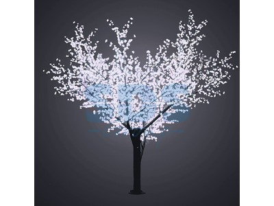 Светодиодное дерево "Сакура", высота 3,6м, диаметр кроны 3,0м, белые светодиоды, IP 65, понижающий - фото 1 - id-p105599132