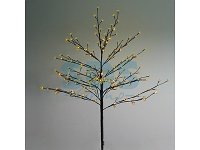 Дерево комнатное "Сакура", коричневый цвет ствола и веток, высота 1.2 метра, 80 светодиодов желтого цвета,