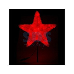 Акриловая светодиодная фигура "Звезда" 30см, 45 светодиодов, красная, - фото 2 - id-p105599165